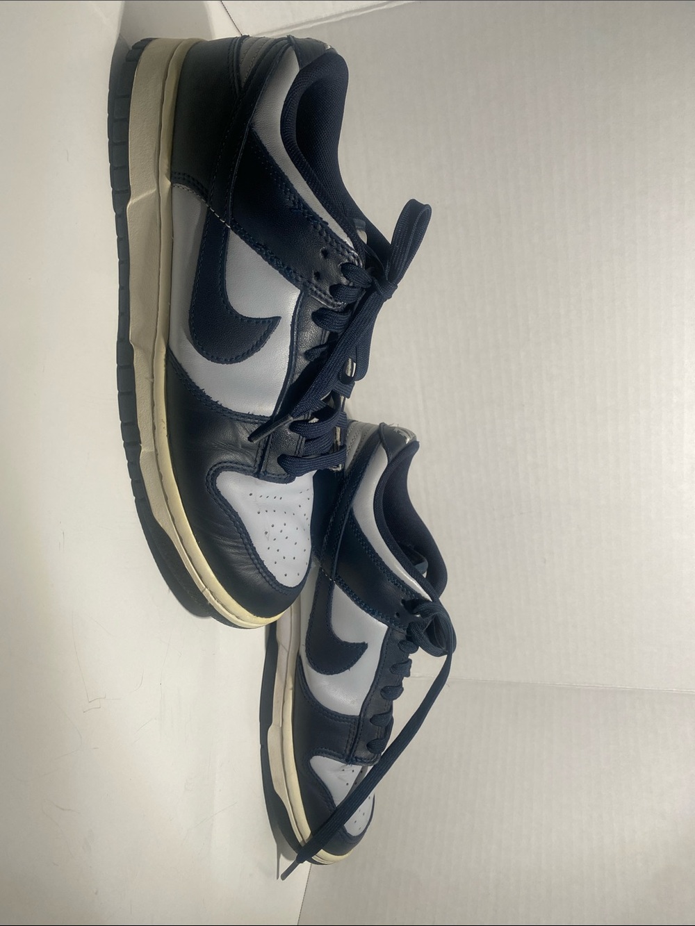 Nike Georgetown Dunk Retro Men’s Low-Top Sneakers in Navy and Light Gray size9.5 - Picture 6 of 6